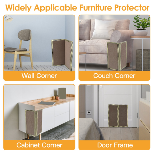 2Pcs Foldable Cat Scratcher Sofa Wall